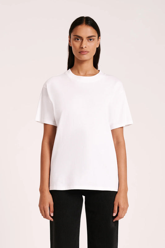 Nude Lucy Organic Boyfriend Tee in White