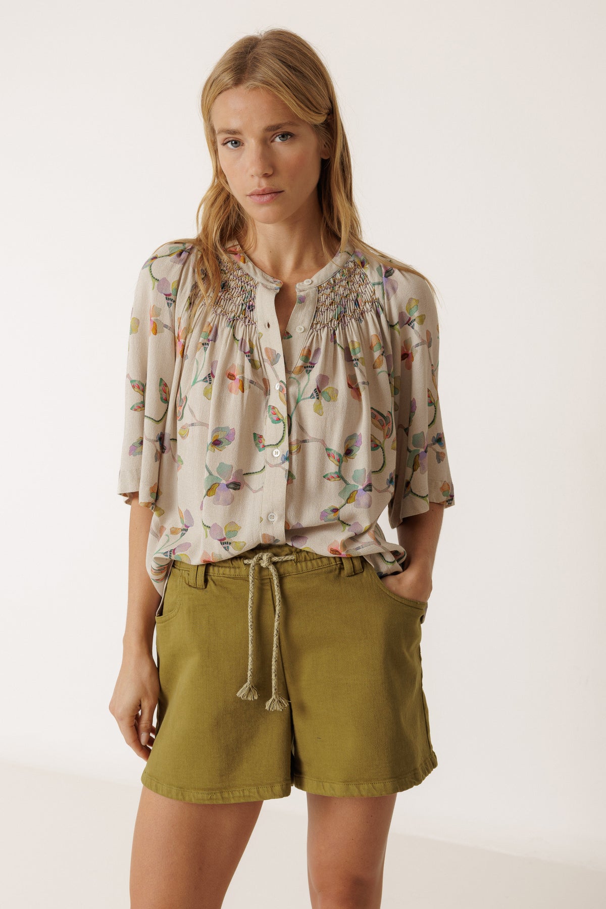Indi & Cold Smock Detail Shirt