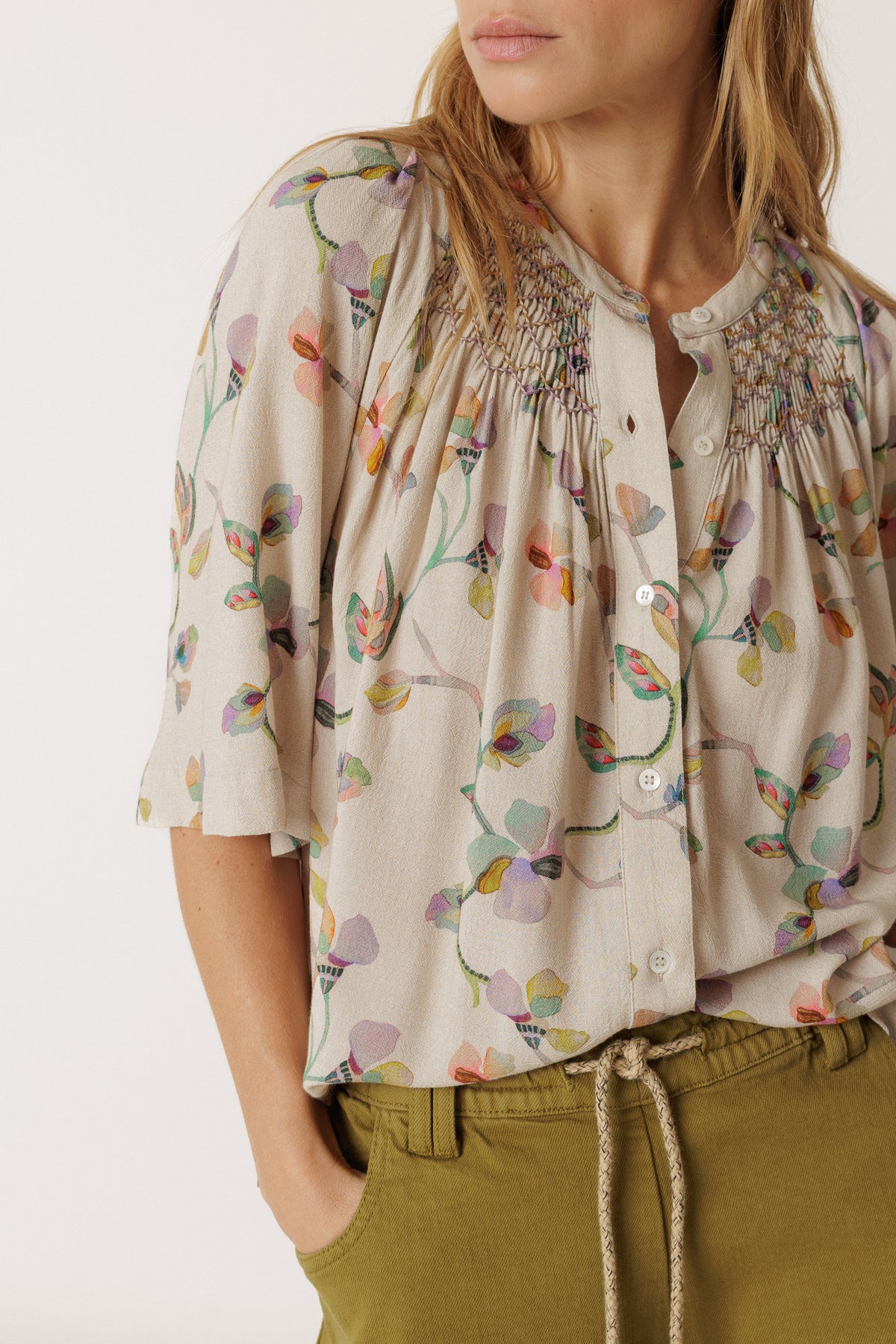 Indi & Cold Smock Detail Shirt