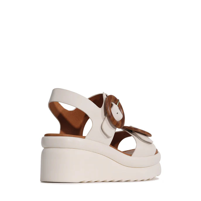 EOS Menorcas Wedge Sandal in Bone