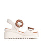 EOS Menorcas Wedge Sandal in Bone