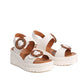 EOS Menorcas Wedge Sandal in Bone
