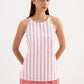 Nude Lucy Anouk Stripe Top in White Stripe