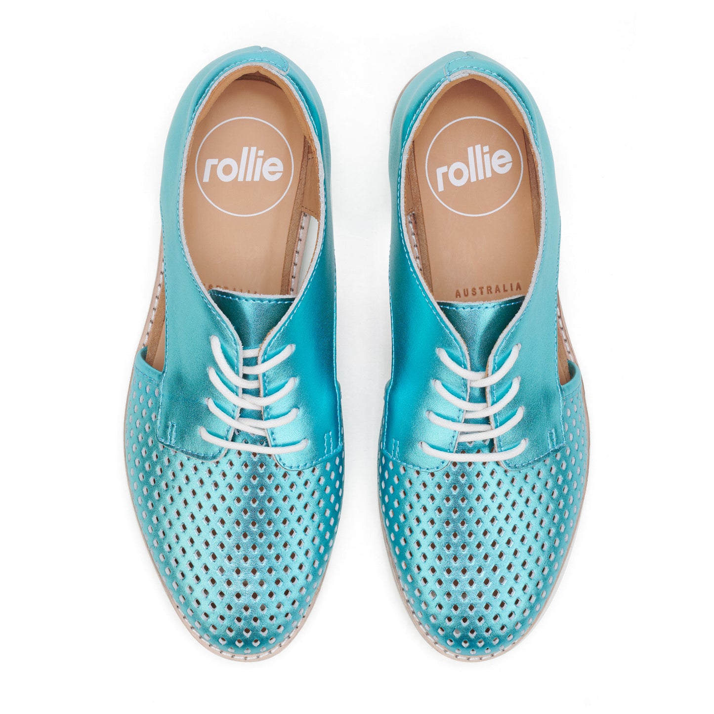 Rollie Sidecut Punch in Turquoise Metallic