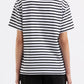 Nude Lucy Organic Stripe Boyfriend Tee in Black Stripe