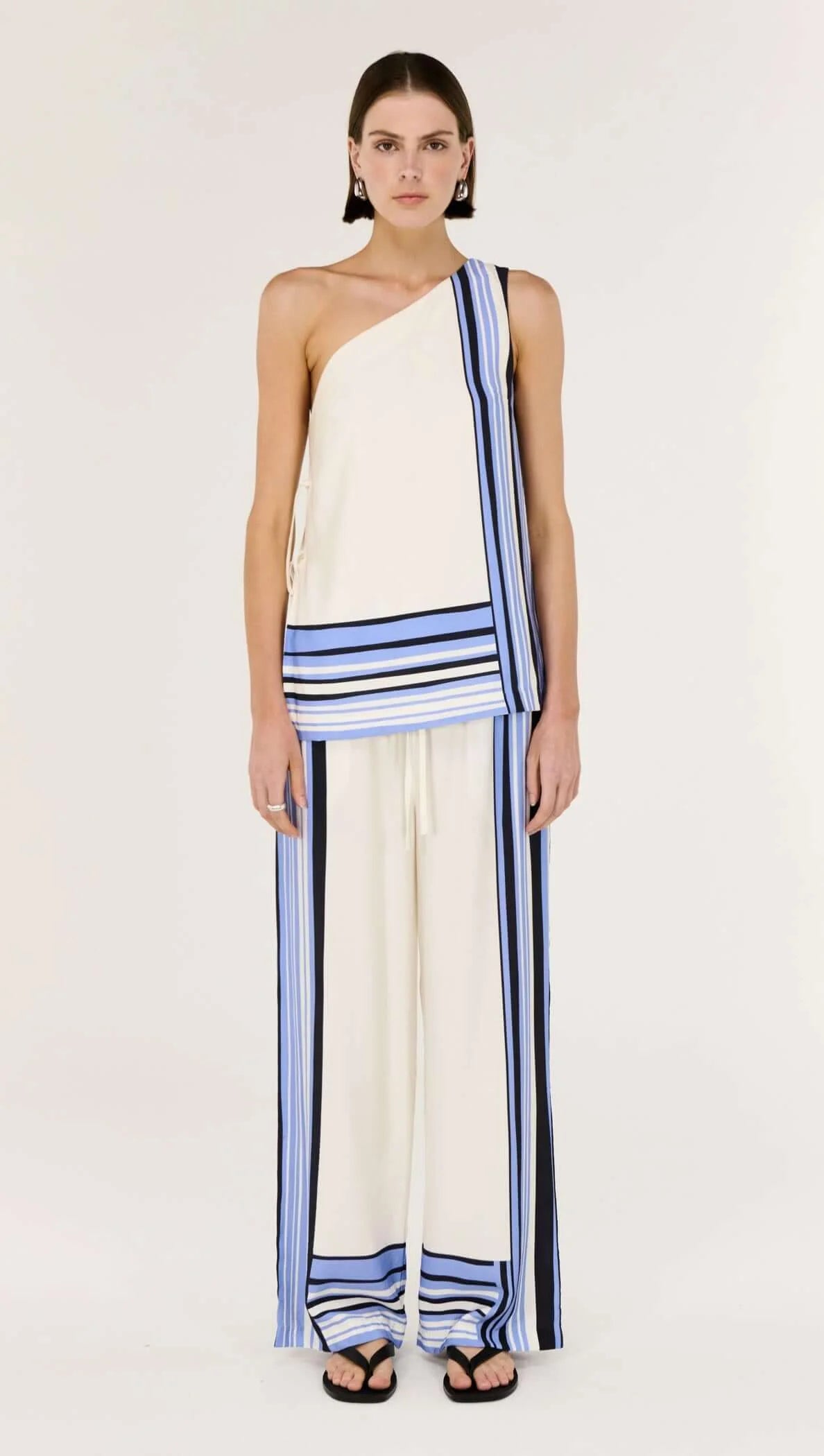 Staple the Label Amari Relaxed Pants in Spliced Stripe