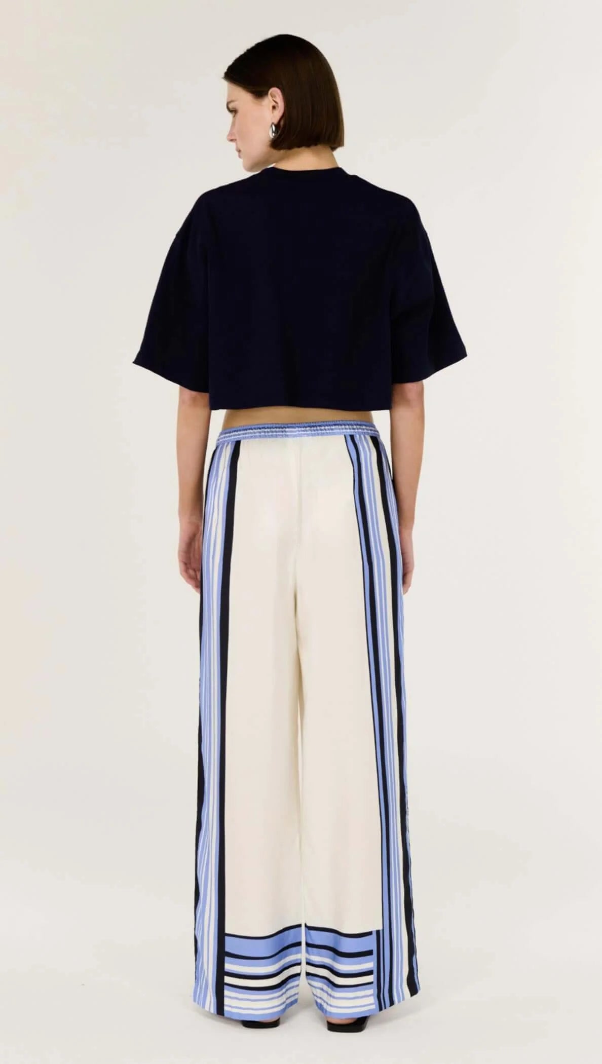 Staple the Label Amari Relaxed Pants in Spliced Stripe