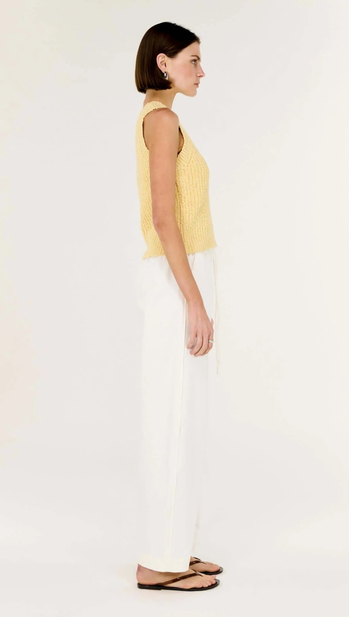 Staple the Label Cove Knit Tank in Butter