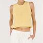 Staple the Label Cove Knit Tank in Butter