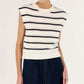 Staple the Label Darcy Knit Tank in Navy/White Stripe