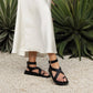Los Cabos Valencia Sandal in Black