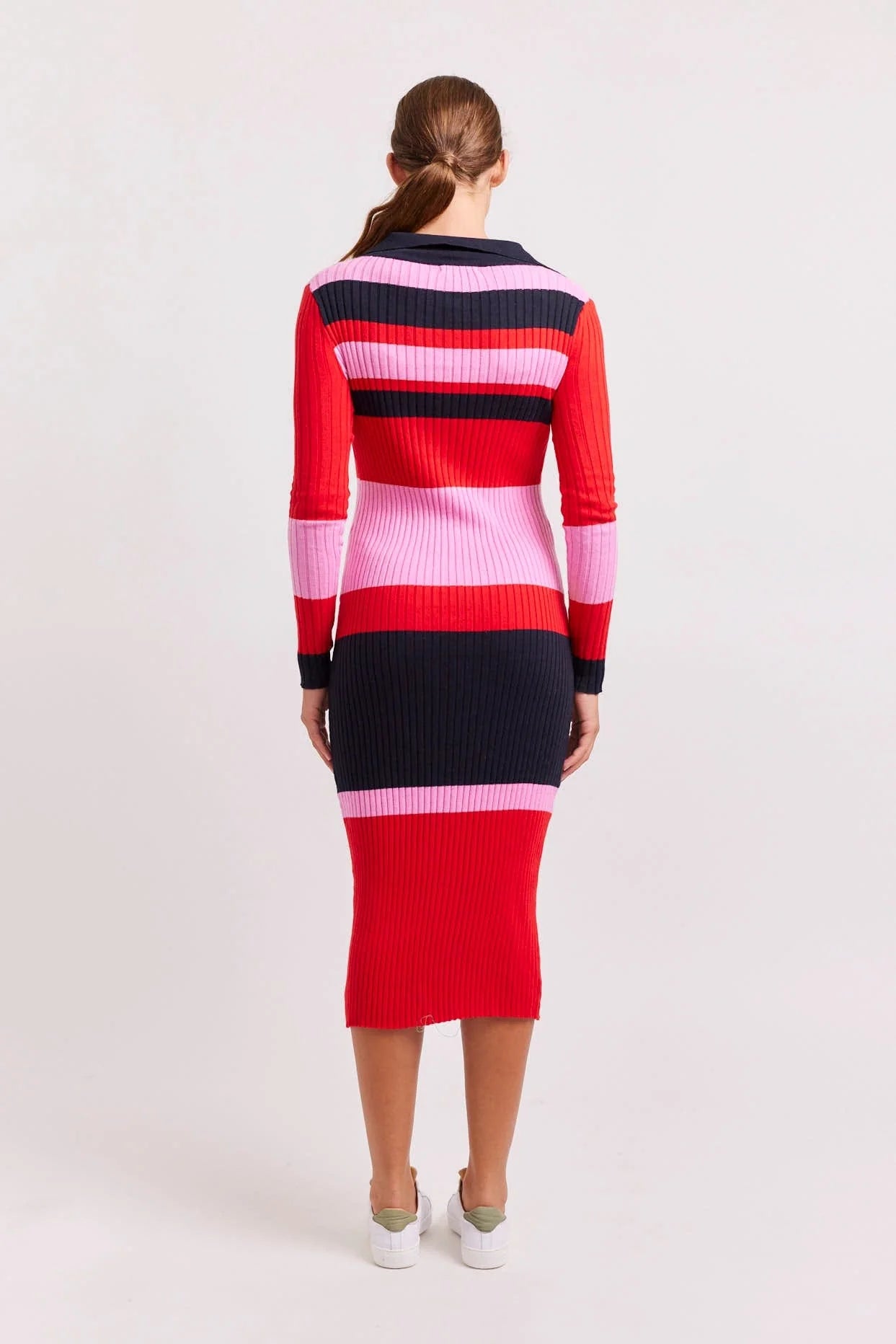 Alessandra Shelby Dress in Fire Red - the tartan fox