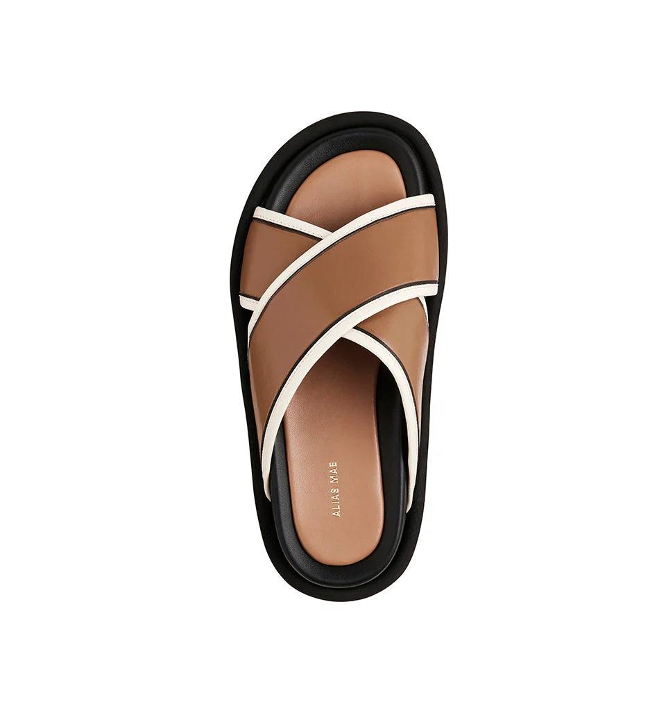 Alias Mae Anissa Sandal in Pecan Leather - the tartan fox