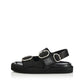 Alias Mae Anouk Sandal in Black Leather - the tartan fox