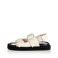 Alias Mae Anouk Sandal in Bone Leather - the tartan fox