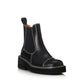 Alias Mae Ebony Chelsea Boot in Black Leather - the tartan fox