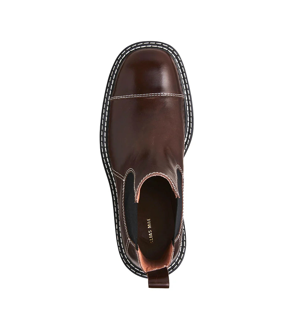 Alias Mae Ebony Chelsea Boot in Walnut Wax - the tartan fox