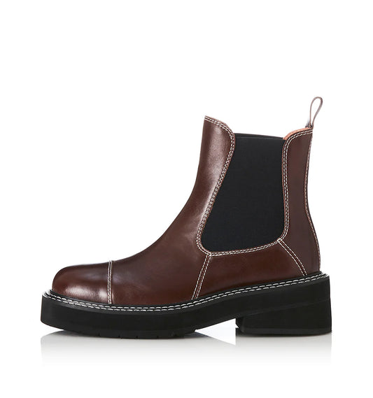 Alias Mae Ebony Chelsea Boot in Walnut Wax - the tartan fox