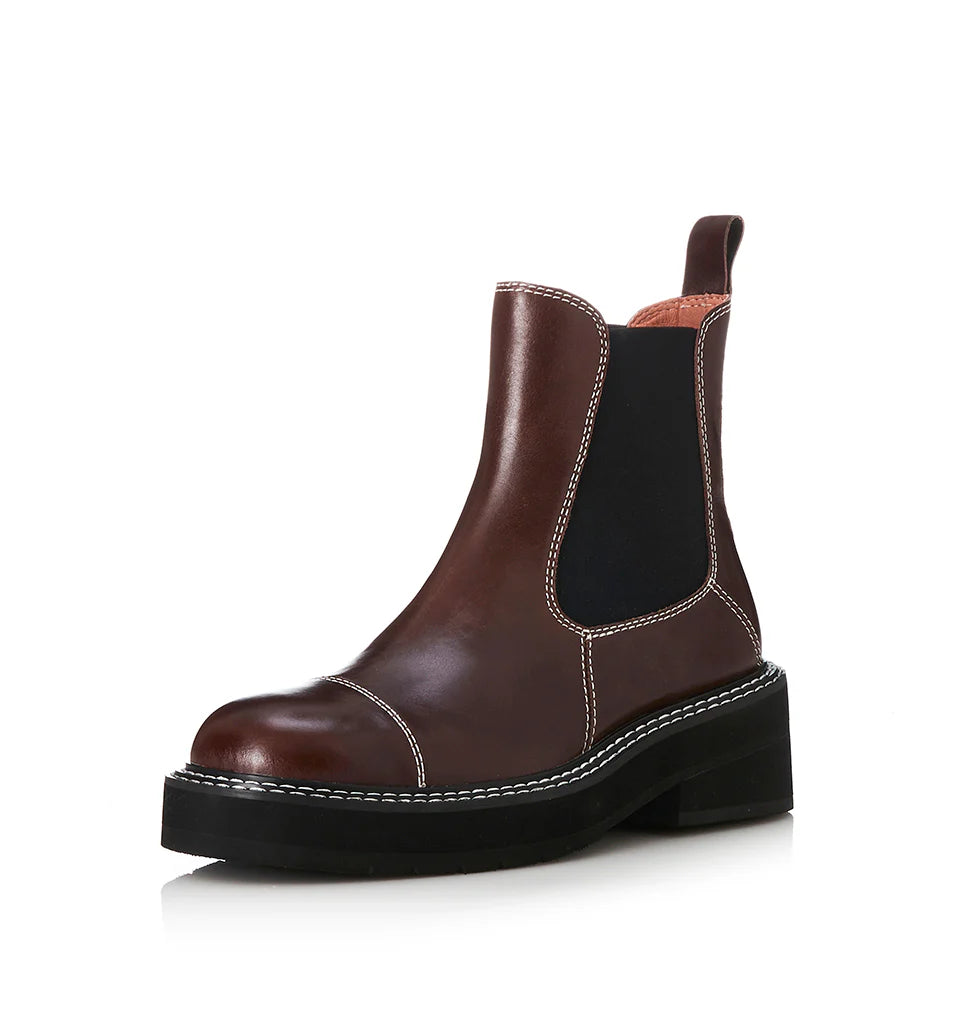 Alias Mae Ebony Chelsea Boot in Walnut Wax - the tartan fox