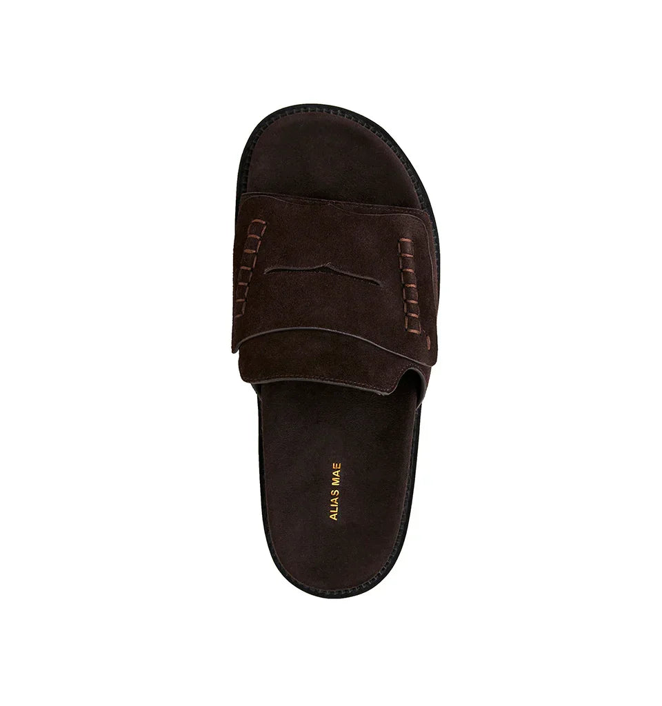 Alias Mae Pari Slide in Choc Suede
