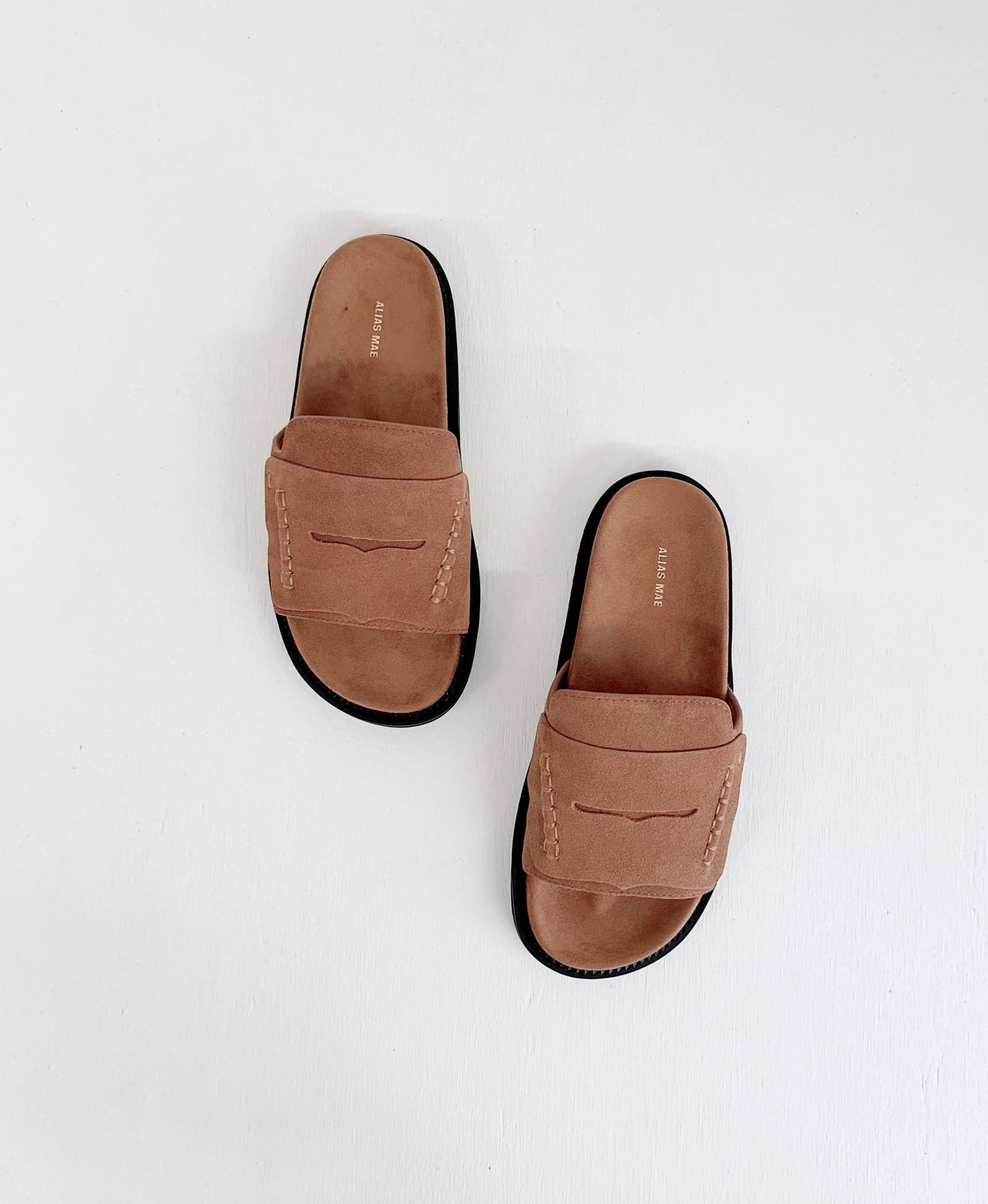 Alias Mae Pari Slide in Mocha Suede