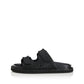 Alias Mae Paros Slide in Black Croc Leather - the tartan fox