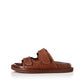 Alias Mae Paros Slide in Tan Croc Leather - the tartan fox