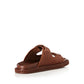 Alias Mae Paros Slide in Tan Croc Leather - the tartan fox