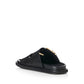 Alias Mae Patterson Slide in Black Leather - the tartan fox