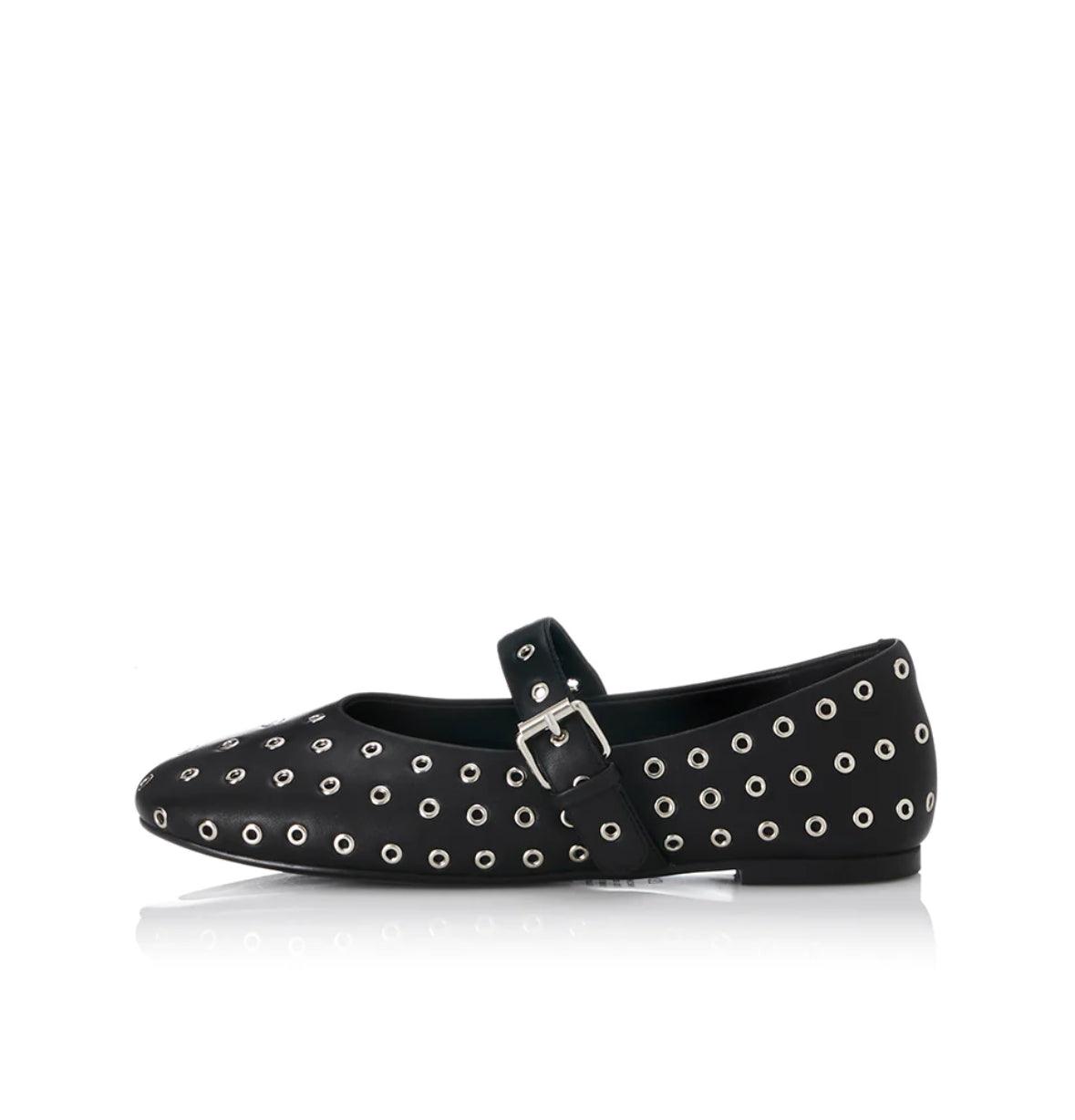 Alias Mae Pierre Ballet Flat in Black - the tartan fox