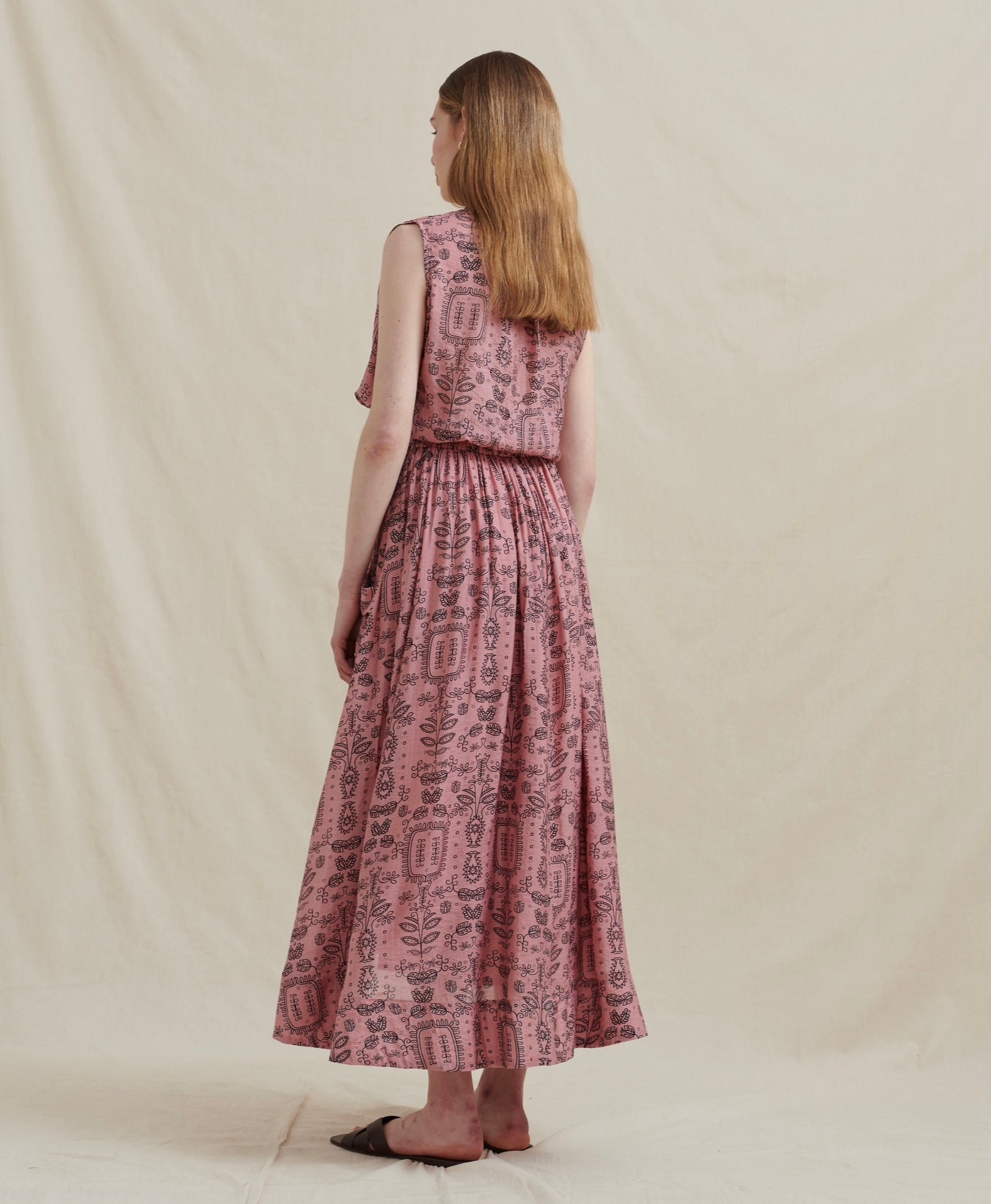 Analia Brontë Midi Skirt in Rose - the tartan fox