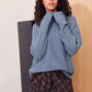 Apartment Clothing Dara Cable Knit in Blue - the tartan fox