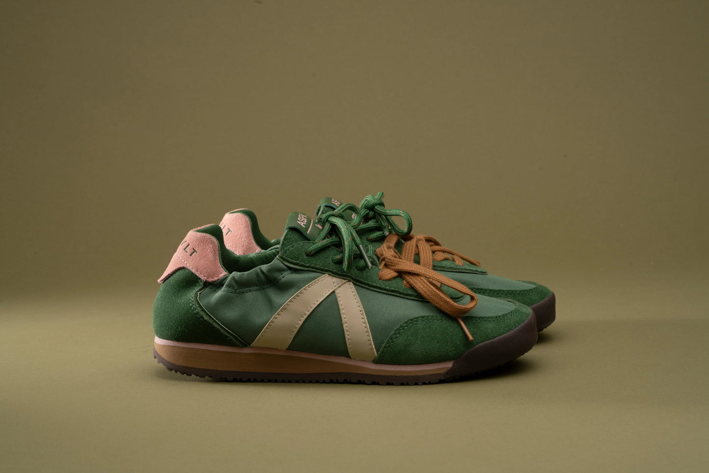 ASFVLT Grace Sneaker DK Green / Pink