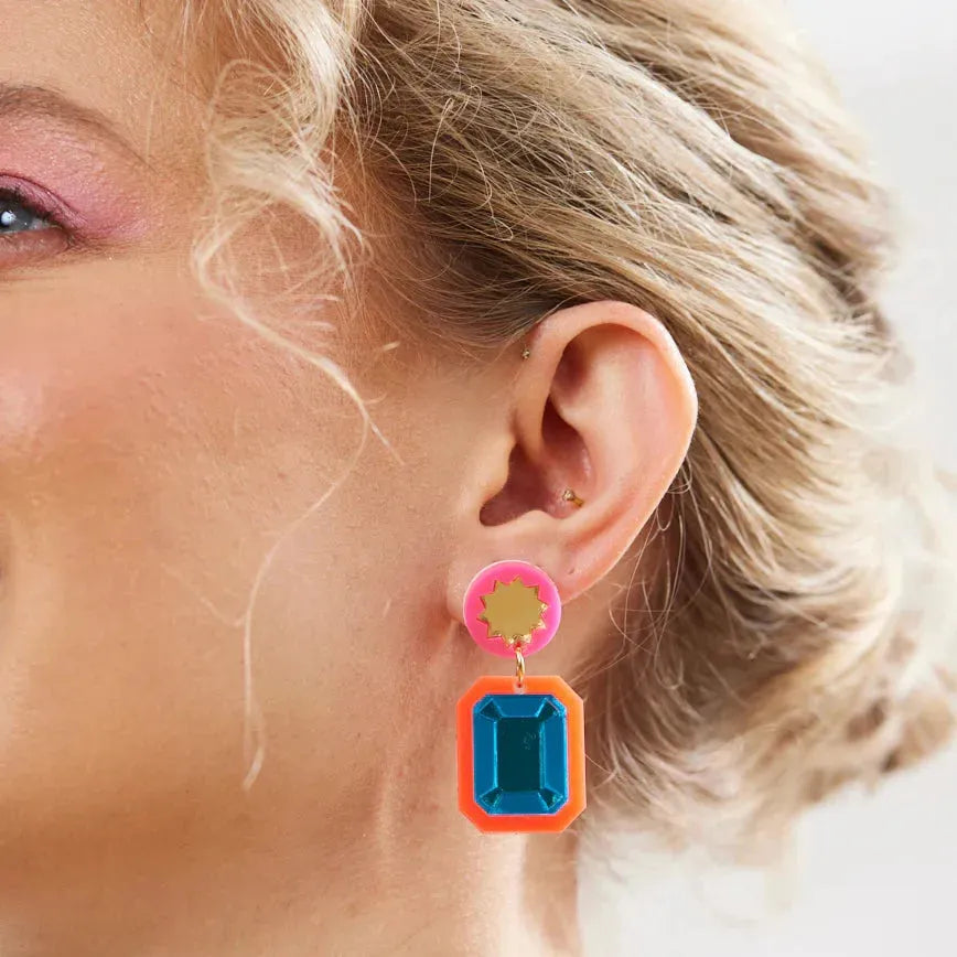 BRILLIANT DROP EARRINGS - the tartan fox