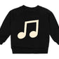 Castle and Things Baby Black Musical Sweater in Black - the tartan fox