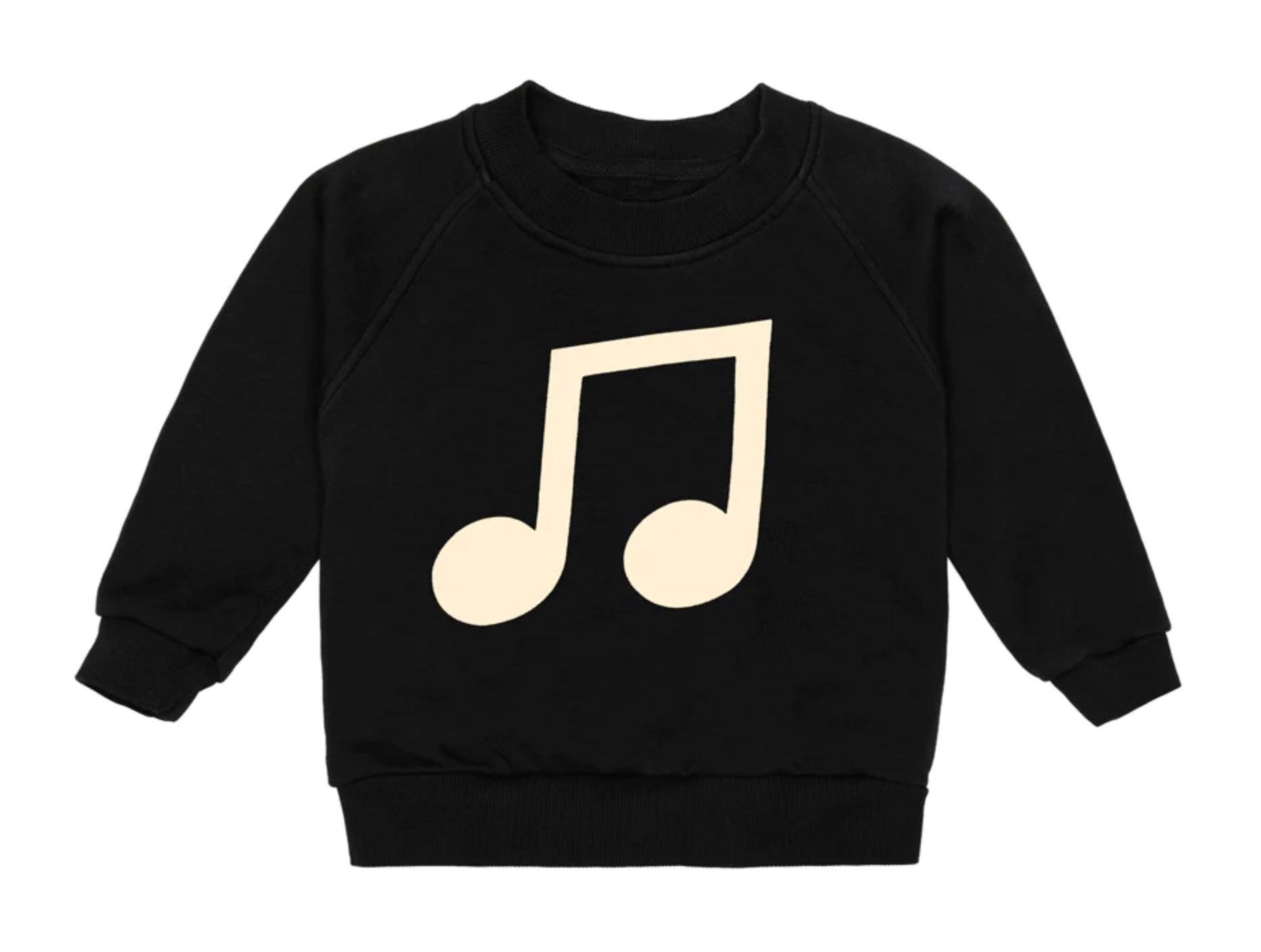 Castle and Things Baby Black Musical Sweater in Black - the tartan fox