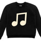 Castle and Things Musical Black Sweater in Black - the tartan fox