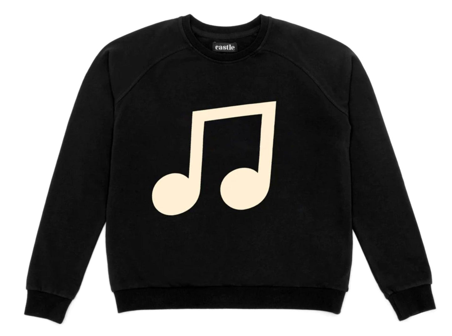 Castle and Things Musical Black Sweater in Black - the tartan fox