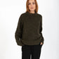 CC Heart Amaya Knit Sweater in Army - the tartan fox