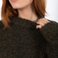 CC Heart Amaya Knit Sweater in Army - the tartan fox