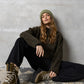 CC Heart Amaya Knit Sweater in Army - the tartan fox