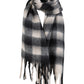CC Heart Big Check Scarf in Black/Off White Mix - the tartan fox