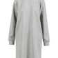CC Heart Billie Sweat Dress in Light Grey Melange - the tartan fox