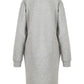 CC Heart Billie Sweat Dress in Light Grey Melange - the tartan fox
