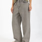 CC Heart Quinn Loose Denim Pants in Grey Denim - the tartan fox