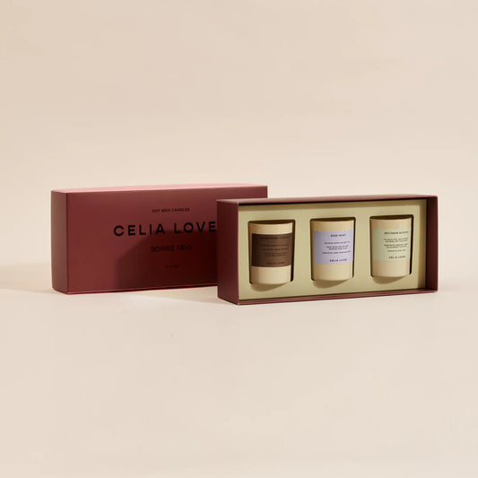 Celia Loves Trio Candle Set In Soirée - the tartan fox