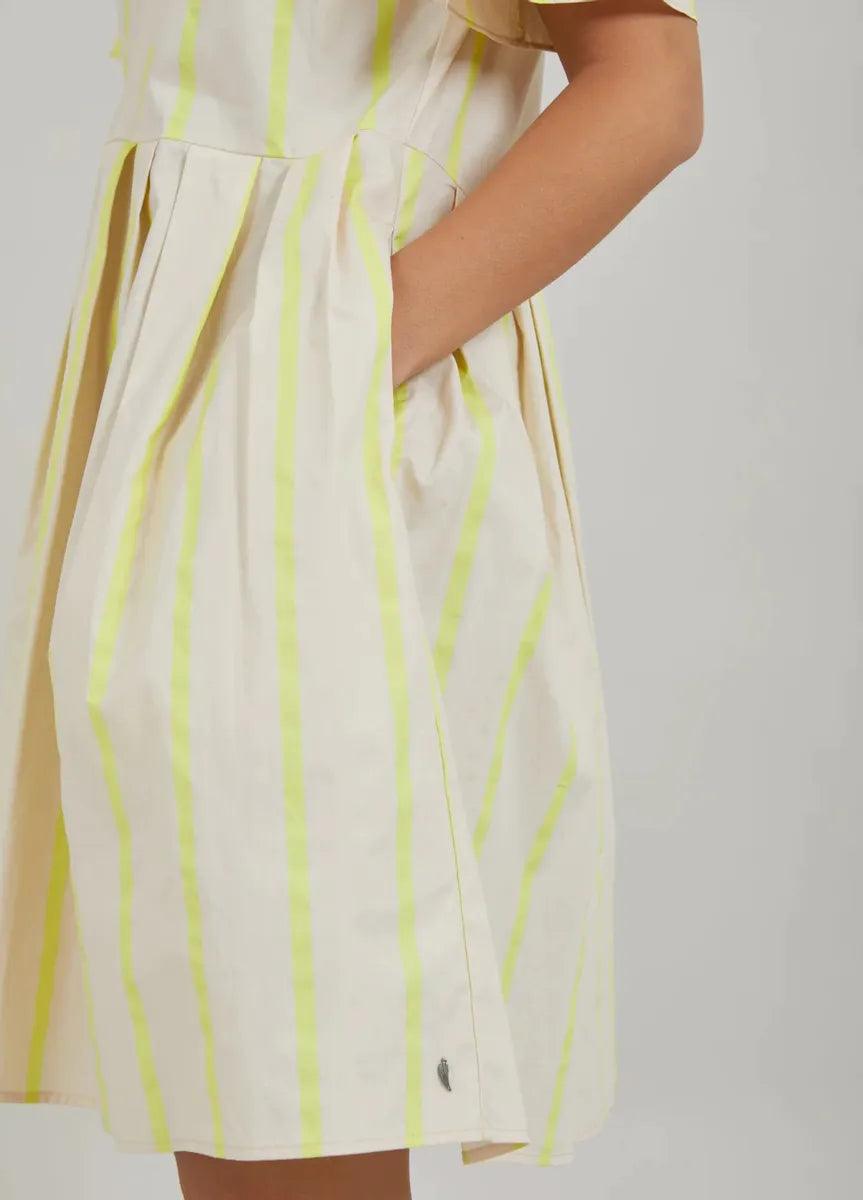 Coster Dress With Yellow Stripes - the tartan fox