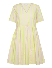 Coster Dress With Yellow Stripes - the tartan fox