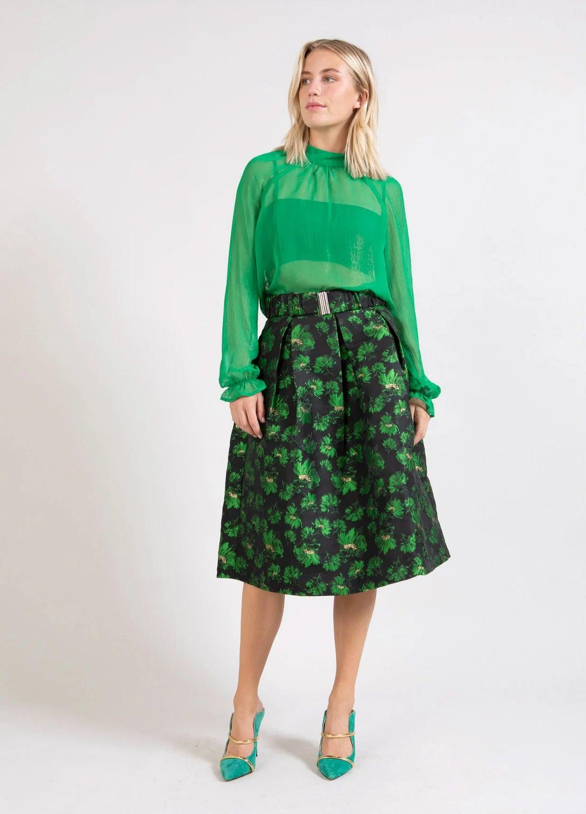 Coster Jacquard Skirt with Belt - the tartan fox