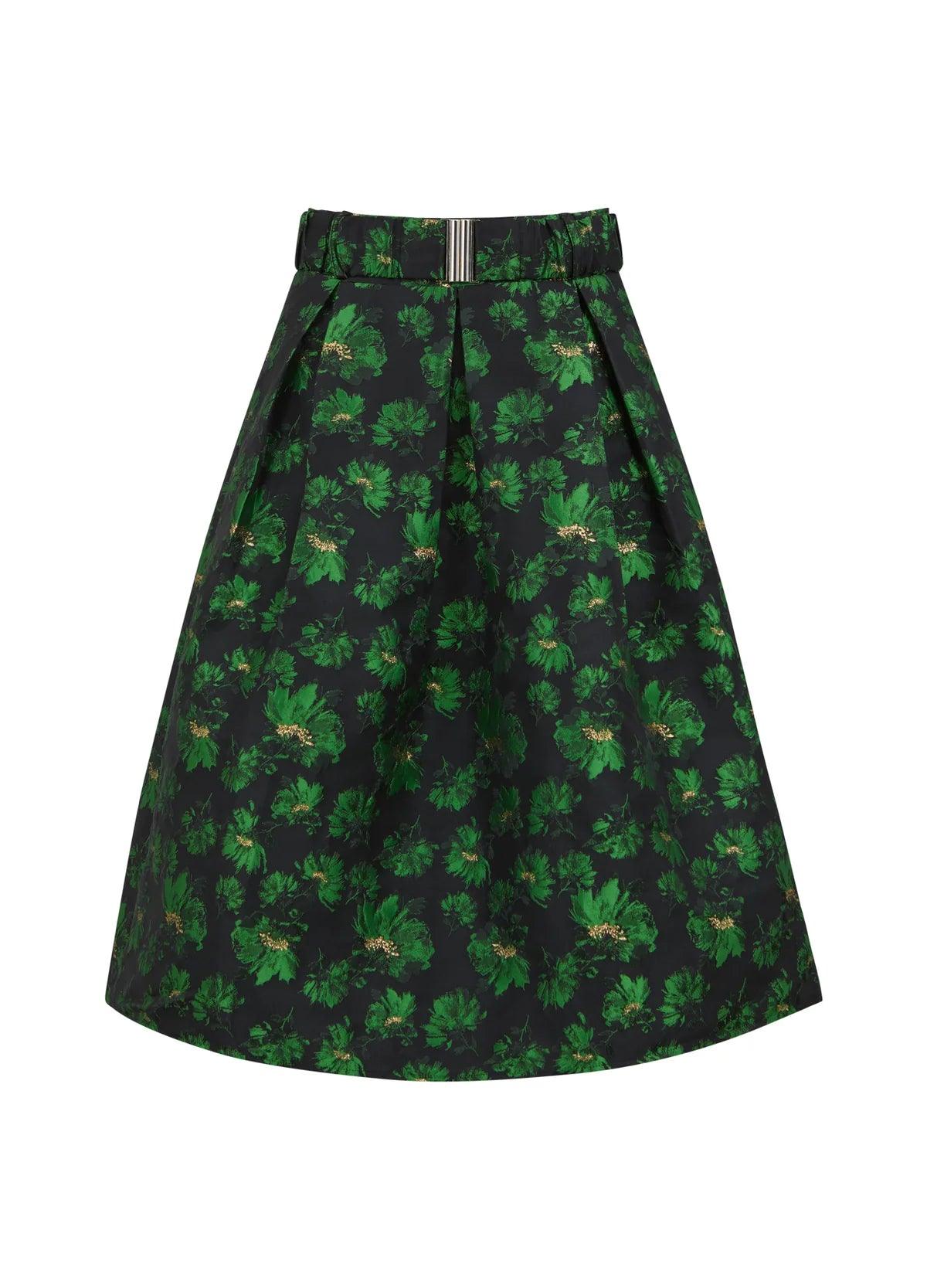 Coster Jacquard Skirt with Belt - the tartan fox